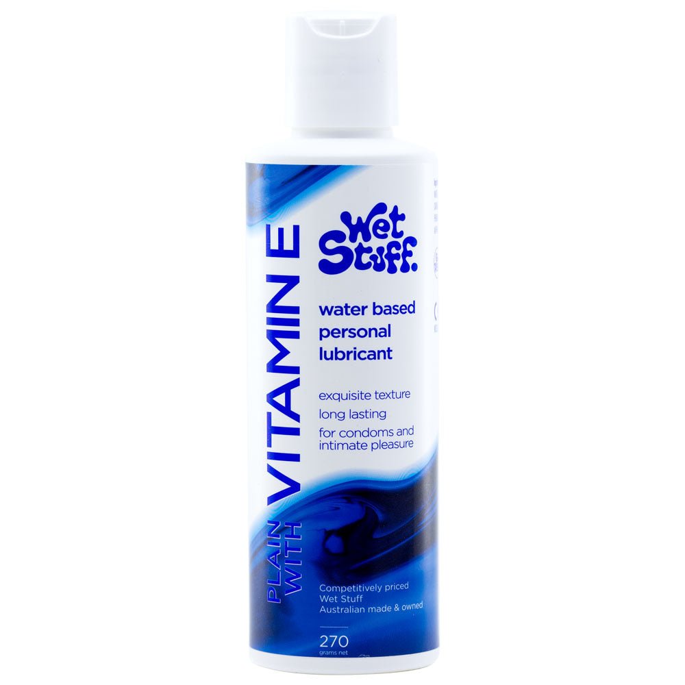 Wet Stuff Plain - Water Based Lubricant with Vitamin E  - 270g