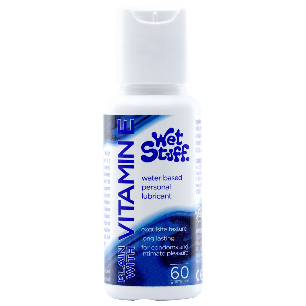 Wet Stuff Plain - Water Based Lubricant with Vitamin E - 60g