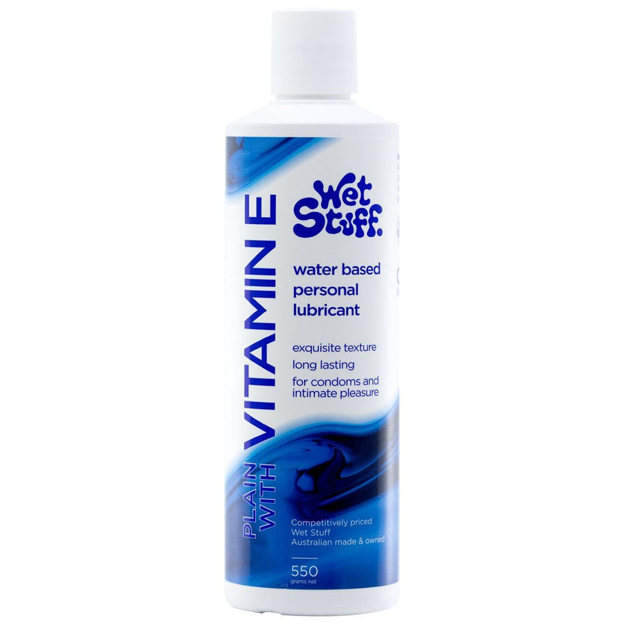 Wet Stuff Plain - Water Based Lubricant with Vitamin E - 550g Disktop