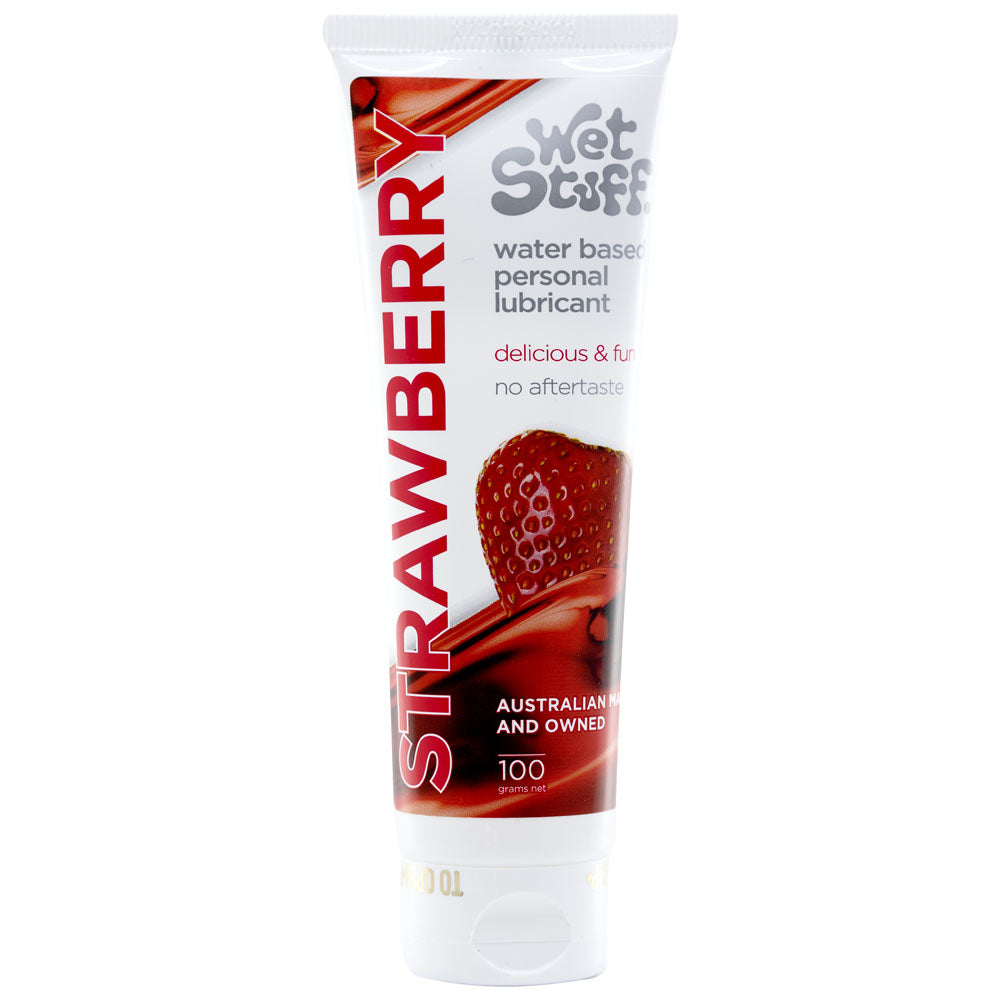 Wet Stuff Strawberry - Flavoured Water Based Lubricant  - 100g