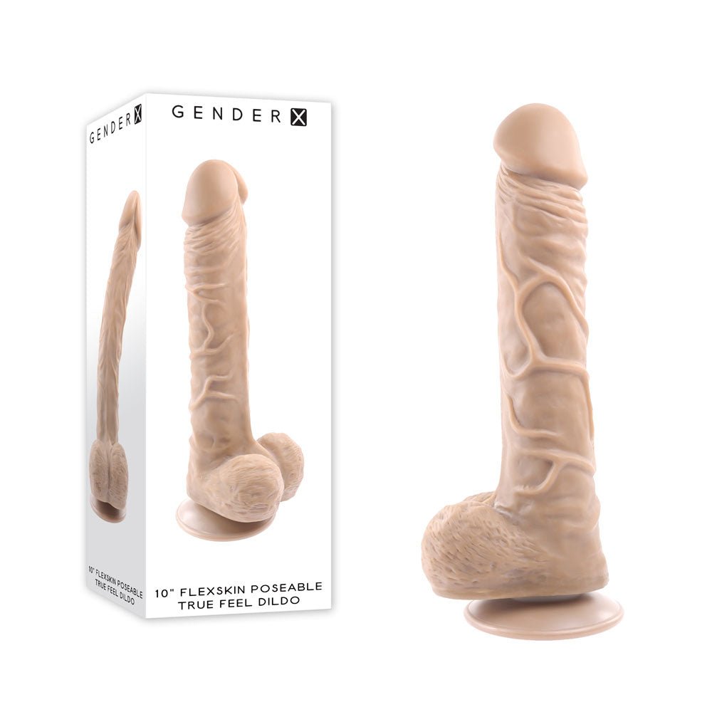 Gender X 10 Inch Flexskin Poseable True Feel Dong - Flesh