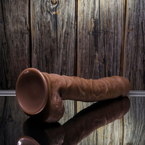 Gender X 10 Inch Flexskin Poseable Truel Feel Dong - Brown