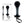 Gender X Blow Pop - Glass Plug with Ring Pull - Black