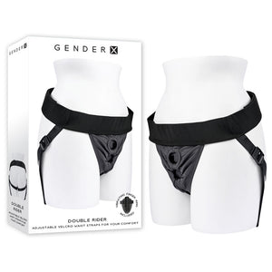 Gender X Double Rider - Adjustable Harness - Black