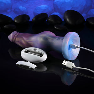 Gender X Imaginary Friend - Purple/Pink Vibrating Fantasy Dildo with Remote