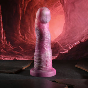 Gender X Whimsical - Pink Rechargeable Vibrating Fantasy Dildo with Remote