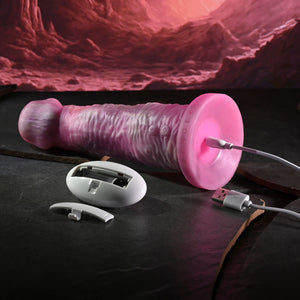 Gender X Whimsical - Pink Rechargeable Vibrating Fantasy Dildo with Remote