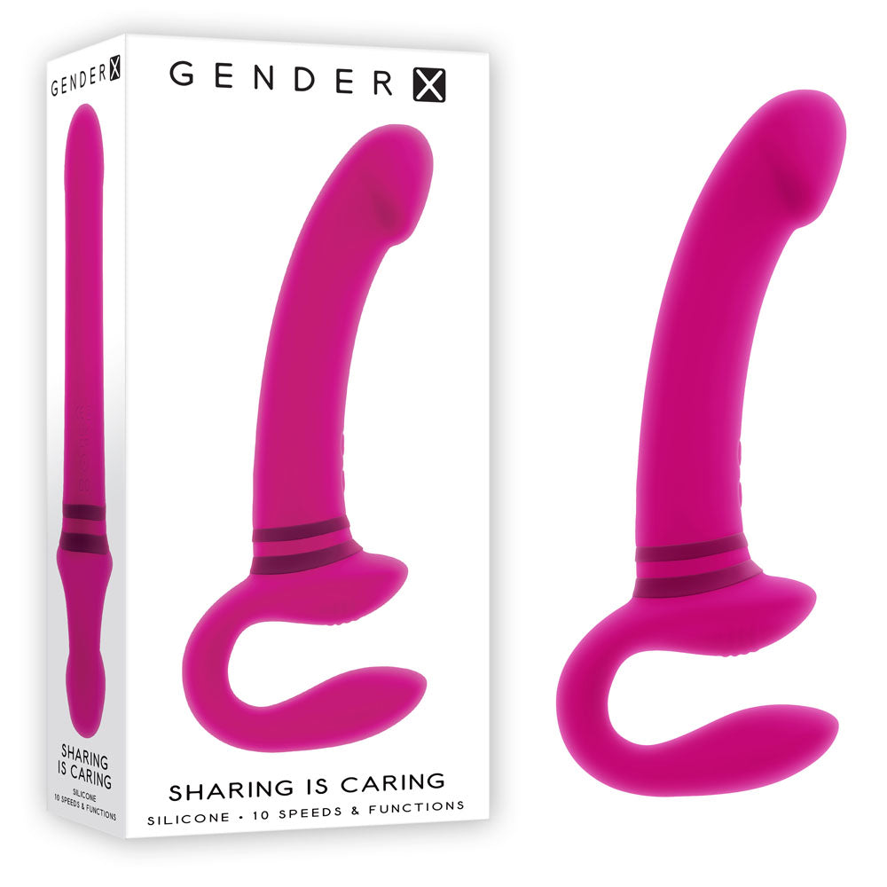 Gender X Sharing Is Caring Strapless Dildo - Pink