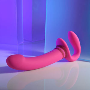 Gender X Sharing Is Caring Strapless Dildo - Pink