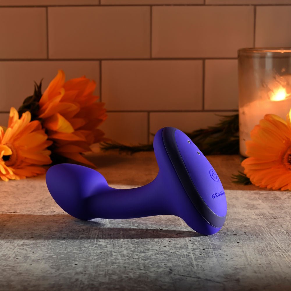 Gender X Anybodys Plug - Vibrating Butt Plug - Blue