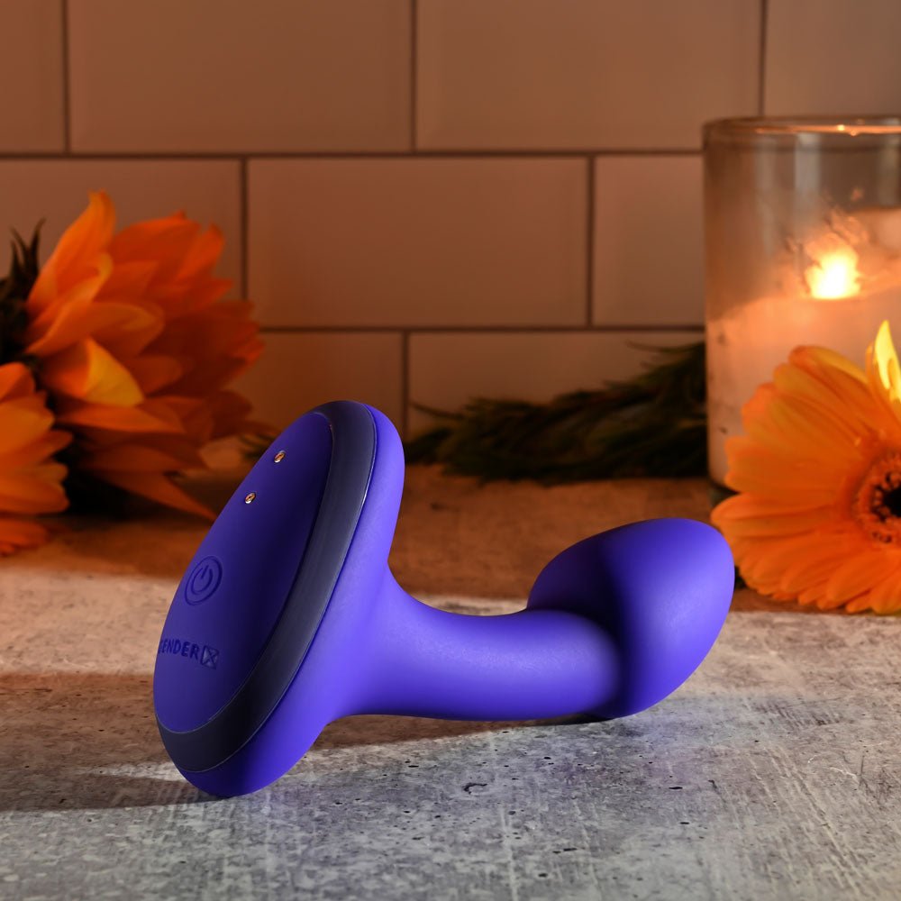 Gender X Anybodys Plug - Vibrating Butt Plug - Blue