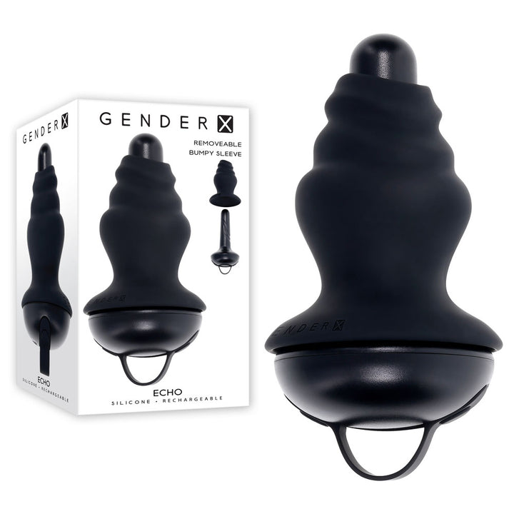 Gender X Echo Butt Plug - Black