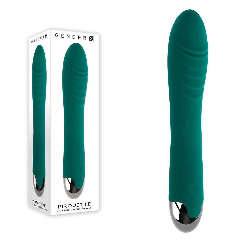 Gender X Pirouette Twirling Vibrator - Green