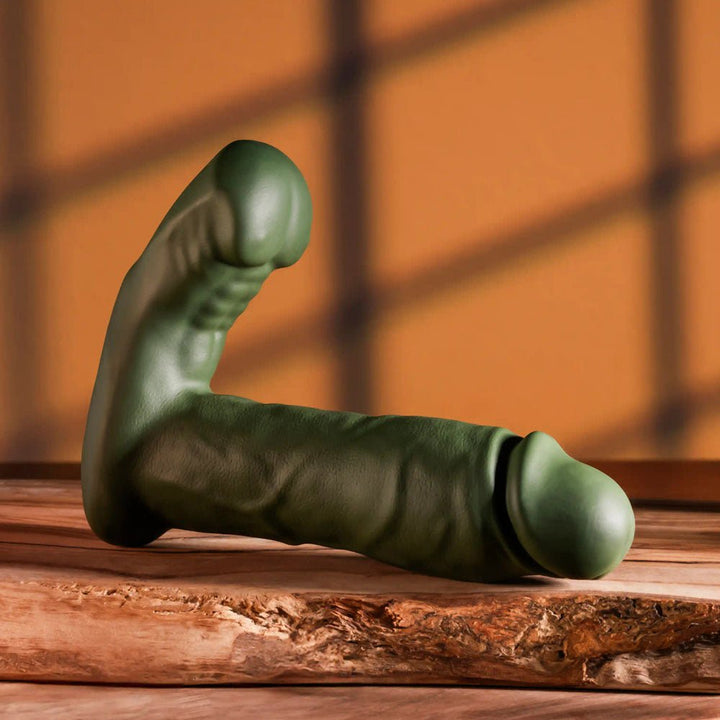Gender X The Hunk - Thrusting Vibrator with Remote Control - Green