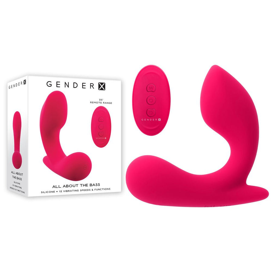 Gender X All About The Bass - Wearable Vibrator with Remote - Pink