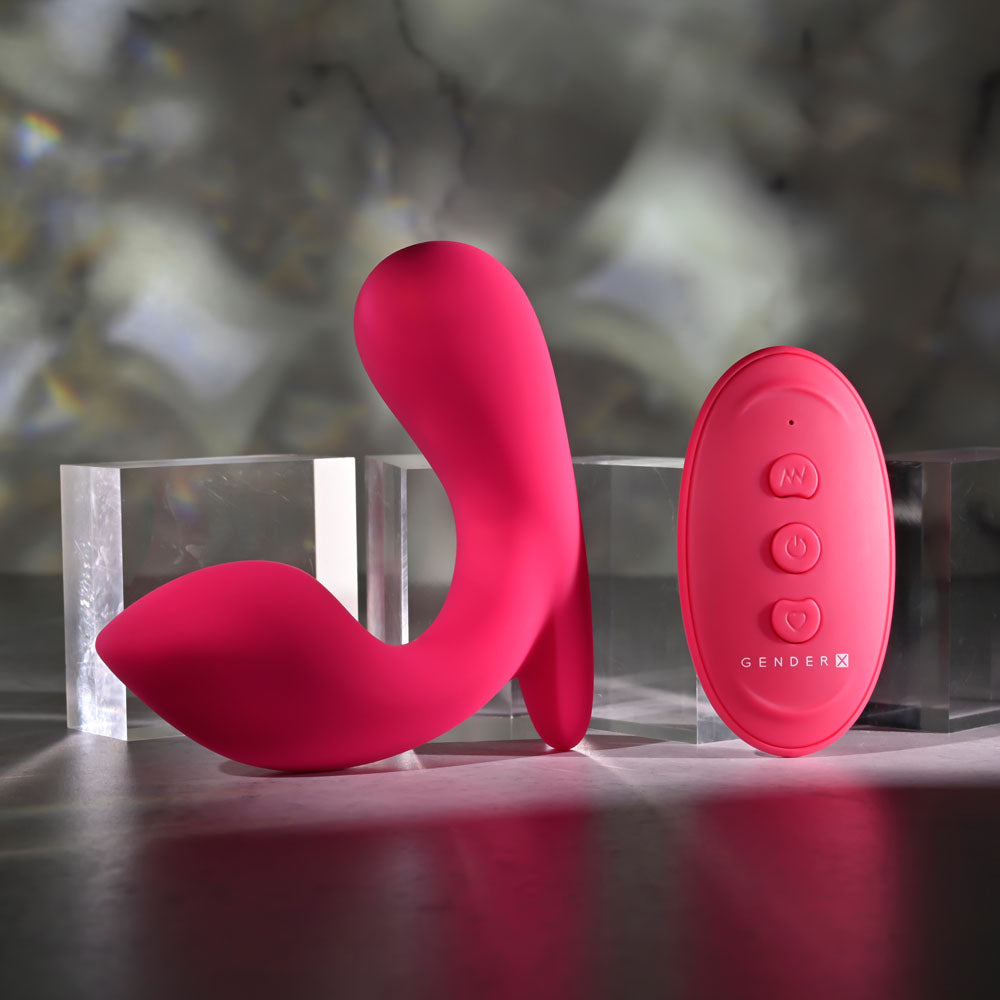 Gender X All About The Bass - Wearable Vibrator with Remote - Pink