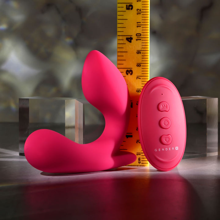 Gender X All About The Bass - Wearable Vibrator with Remote - Pink