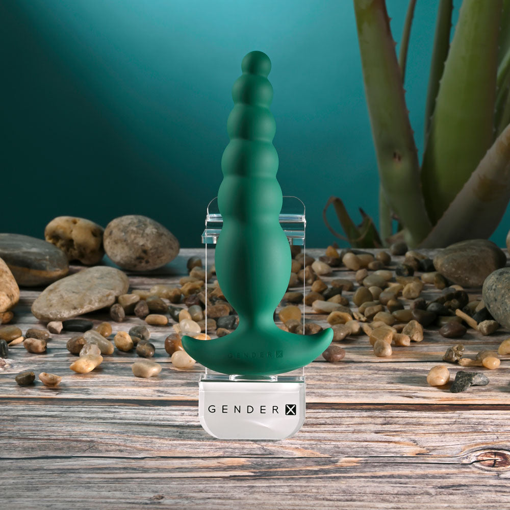 Gender X The Rattler - Vibrating Twirling Anal Plug - Green