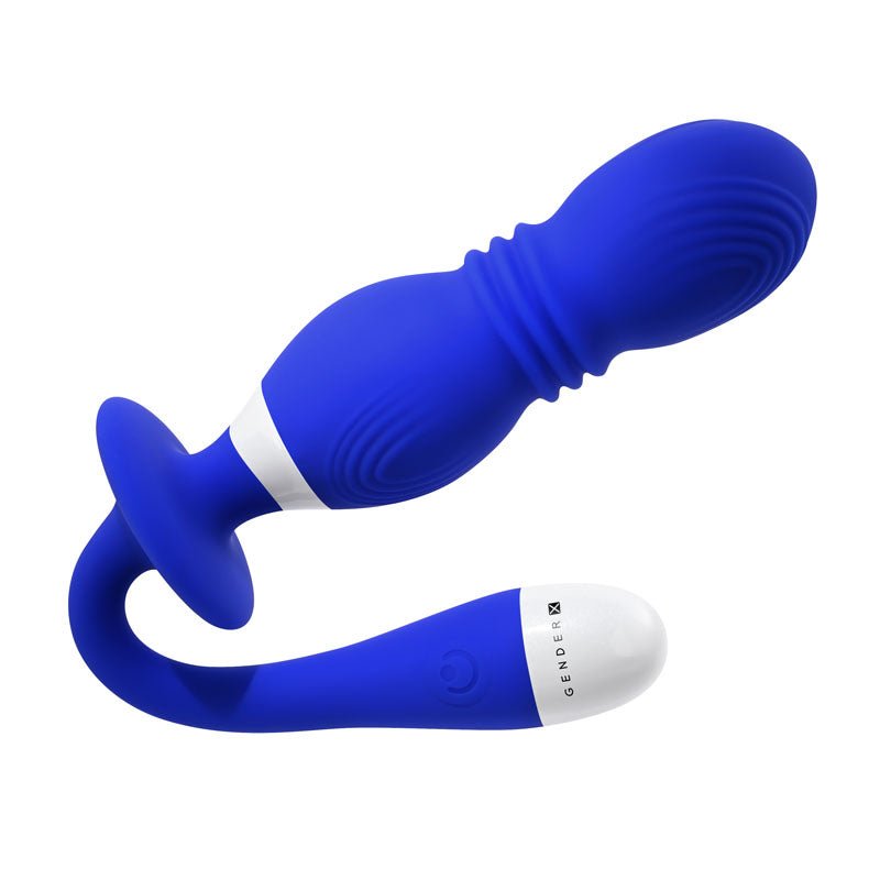 Gender X Play Ball - Blue Thrusting & Vibrating Orbs