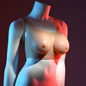 Gender X Undergarments - Flesh Wearable Breasts - Plate C-Cup - Light