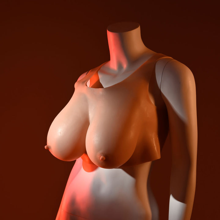 Gender X Undergarments - Flesh Wearable Breast Plate E-Cup - Light