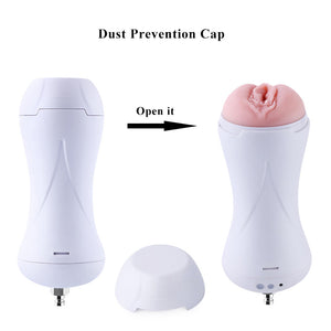 Hismith Vibrating Vagina Stroker Machine Attachment - USB Rechargeable Vibrating Vagina Stroker for Hismith Sex Machines