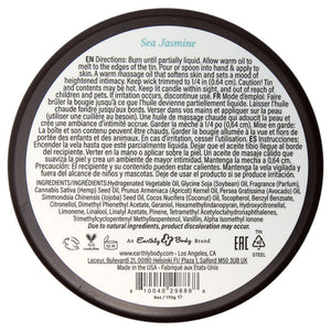 Earthly Body Aphrodisiac Massage Candle - Sea Jasmine 170g