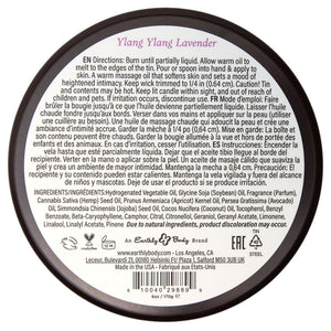 Earthly Body Aphrodisiac Massage Candle - Ylang Ylang Lavender 170 g