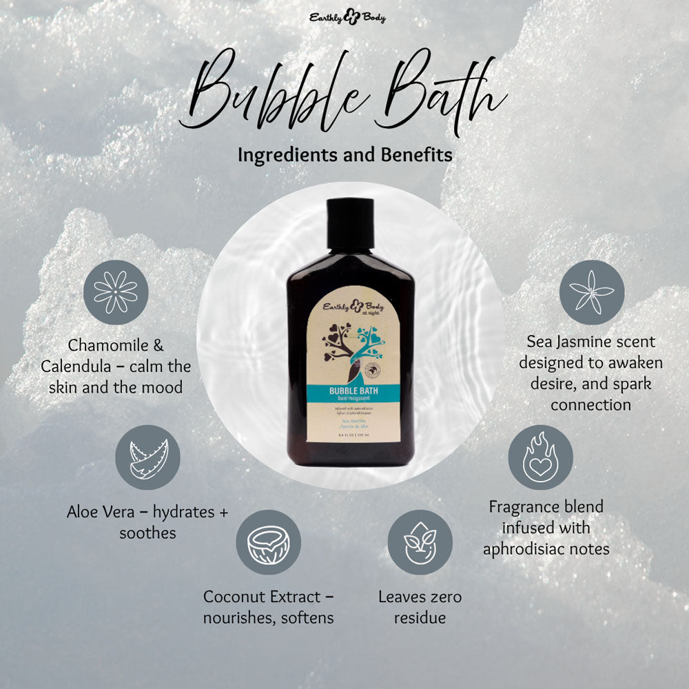Earthly Body Hemp Seed Sea Jasmine Bubble Bath 250ml