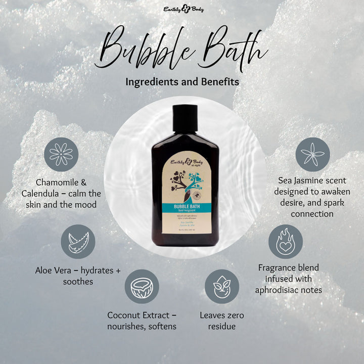 Earthly Body Hemp Seed Sea Jasmine Bubble Bath 250ml