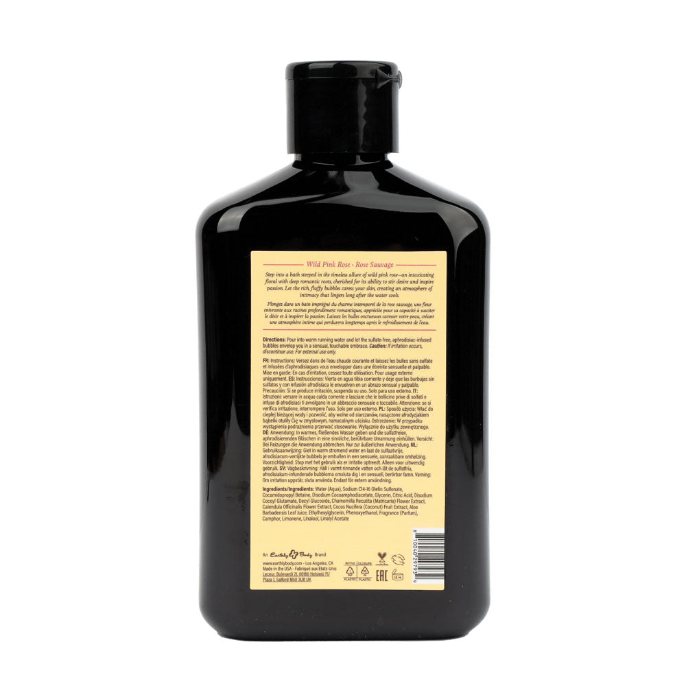 Earthly Body Wild Pink Rose Scented Bubble Bath 250ml