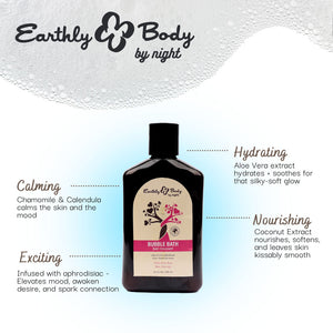 Earthly Body Wild Pink Rose Scented Bubble Bath 250ml