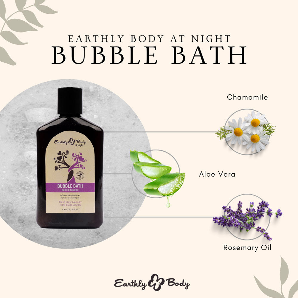 Earthly Body Ylang Ylang lavender Scented Bubble Bath 250ml
