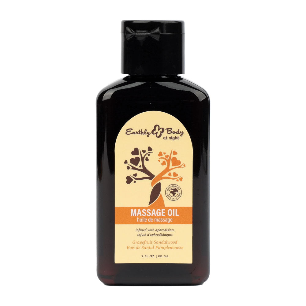 Earthy Body Grapefruit Sandlewood Scented Massage Oil 60ml