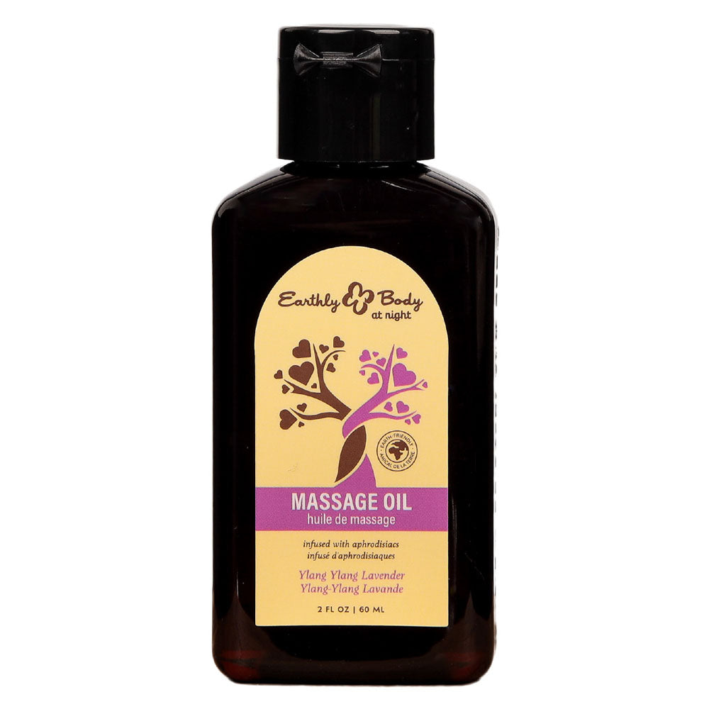 Earthly Body Ylang Ylang Lavender Scented Massage Oil 60mls