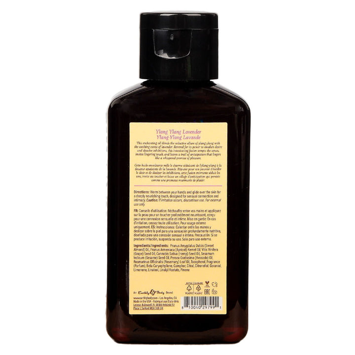 Earthly Body Ylang Ylang Lavender Scented Massage Oil 60mls