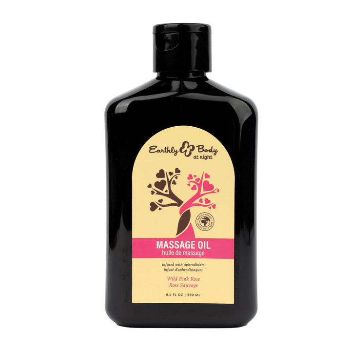 Earthly Body Wild Pink Rose Scented Massage Oil 250ml