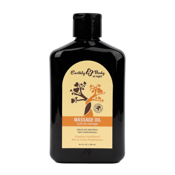 Earthly Body Grapefruit Sandlewood Scented Massage Oil 250mls