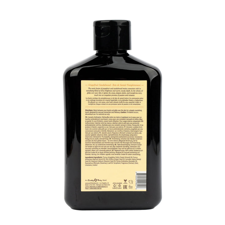 Earthly Body Grapefruit Sandlewood Scented Massage Oil 250mls