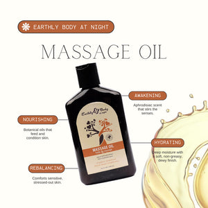 Earthly Body Grapefruit Sandlewood Scented Massage Oil 250mls