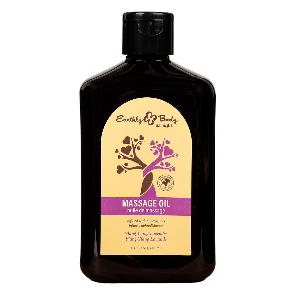 Earthly Body Ylang Ylang Lavender Scented Massage Oil 250ml