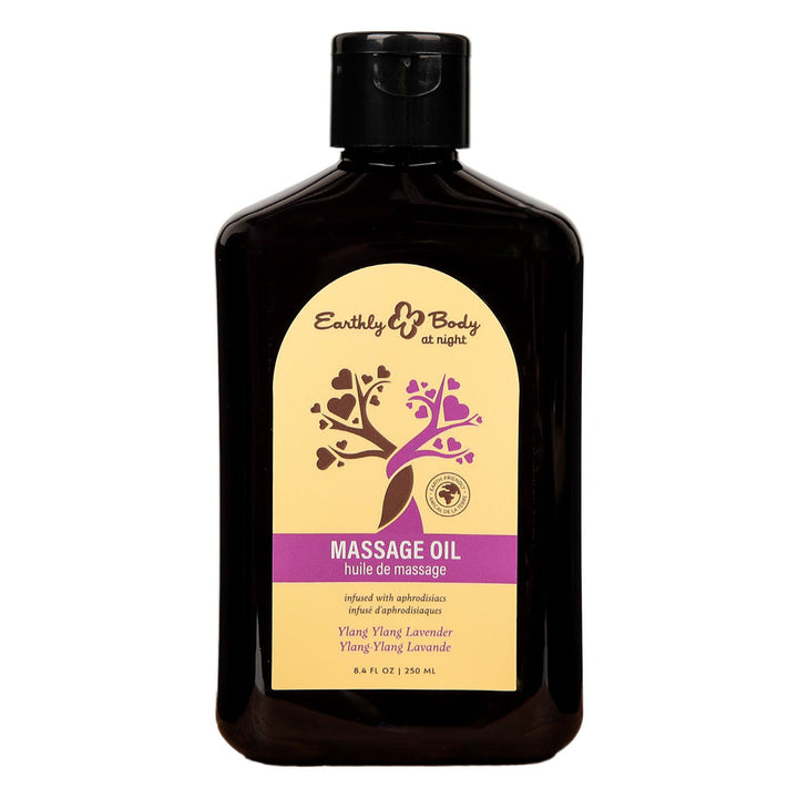 Earthly Body Ylang Ylang Lavender Scented Massage Oil 250ml
