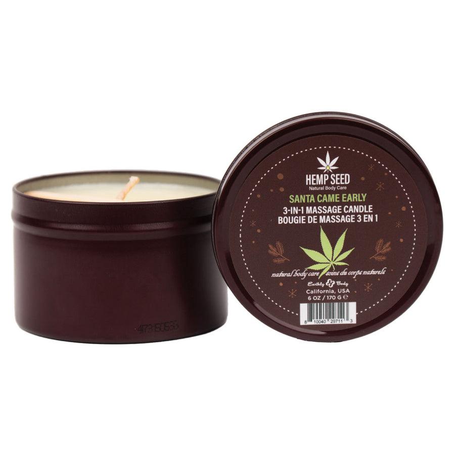 Hemp Seed 3-In-1 Massage Candle - Santa Came Early 