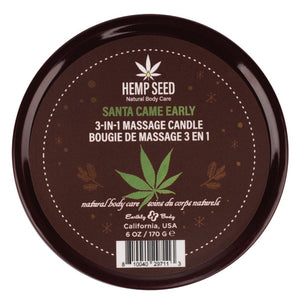 Hemp Seed 3-In-1 Massage Candle - Santa Came Early 