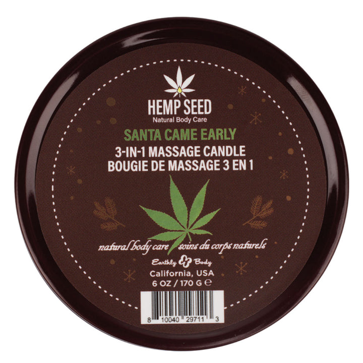 Hemp Seed 3-In-1 Massage Candle - Santa Came Early 