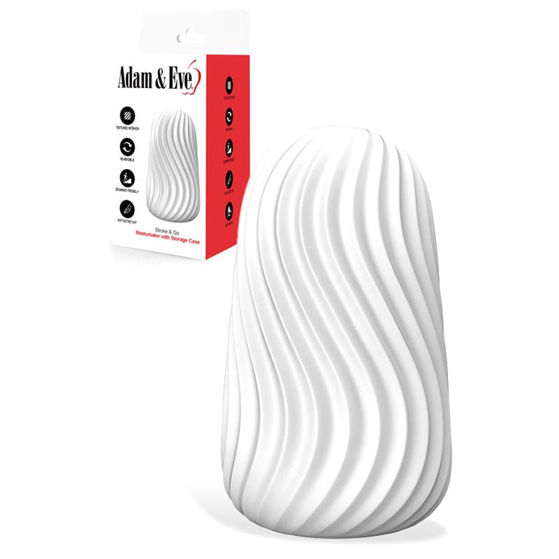 Adam & Eve Stroke & Go - Stroker Sleeve - White