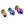 Adam & Eve Rainbow Heart Gem Anal Training Set - Multicoloured