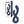 Adam & Eve Twisted Temptaions - Bendable Dual Viberator - Navy Blue
