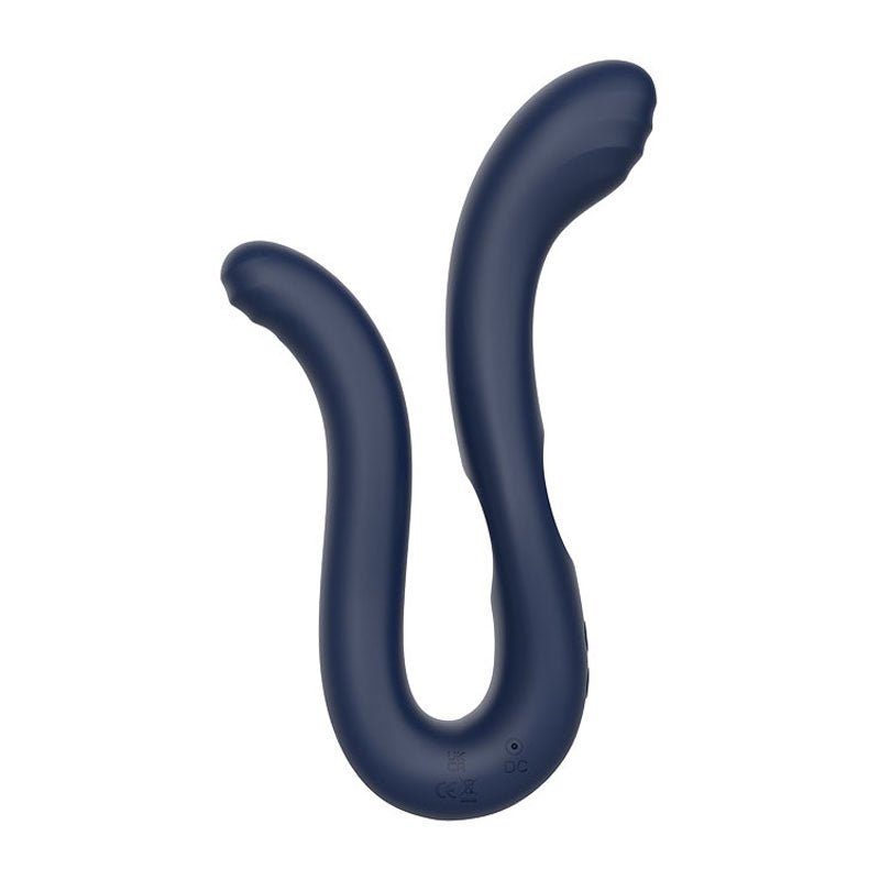 Adam & Eve Twisted Temptaions - Bendable Dual Viberator - Navy Blue