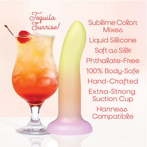Mixers Tequila Sunrise 8 Inch Dildo - Orange/Yellow